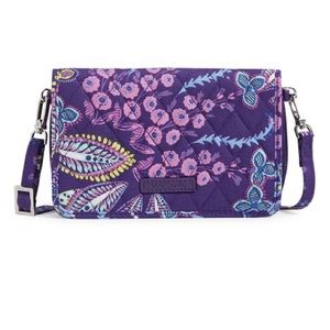 Vera Bradley | Batik Leaves RFID 3-in-1 wallet phone pouch small Crossbody Bag